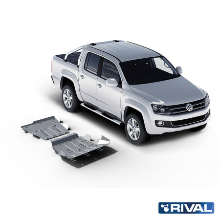 Ensemble de plaques de protection (radiateur, moteur, boîte de vitesses, boîte de transfert) Volkswagen Amarok 2010-2016; 2 l. / diesel